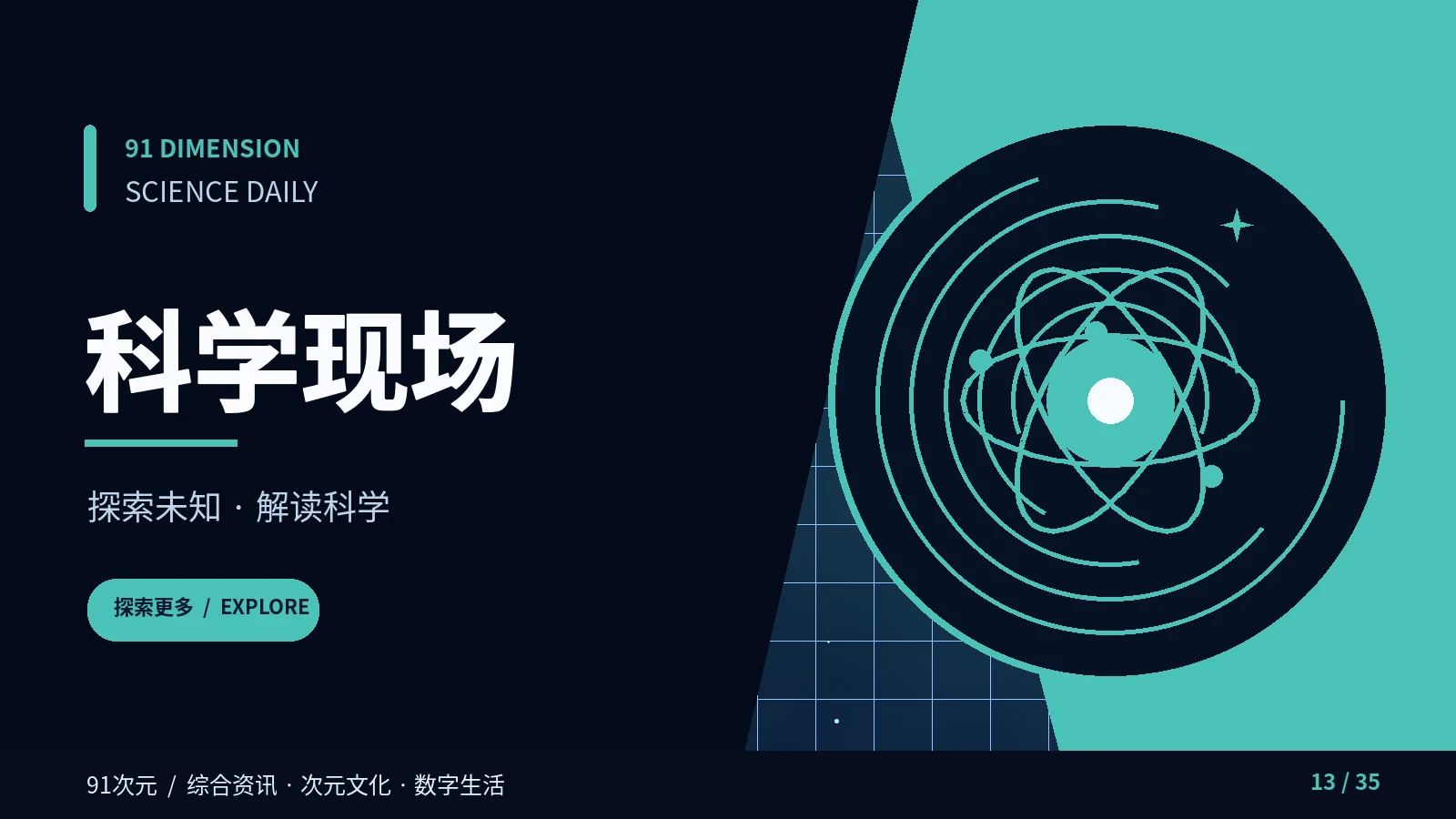 科学现场栏目视觉